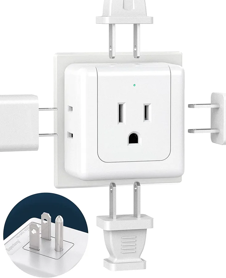 Adaptador de corriente multienchufe - Paquete de 2