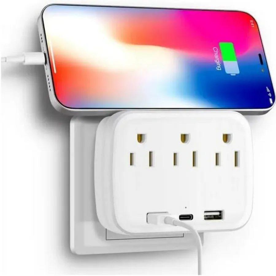 Adaptador de viaje portátil 6 en 1