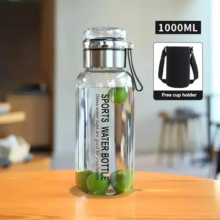 Botella de vidrio con infusor