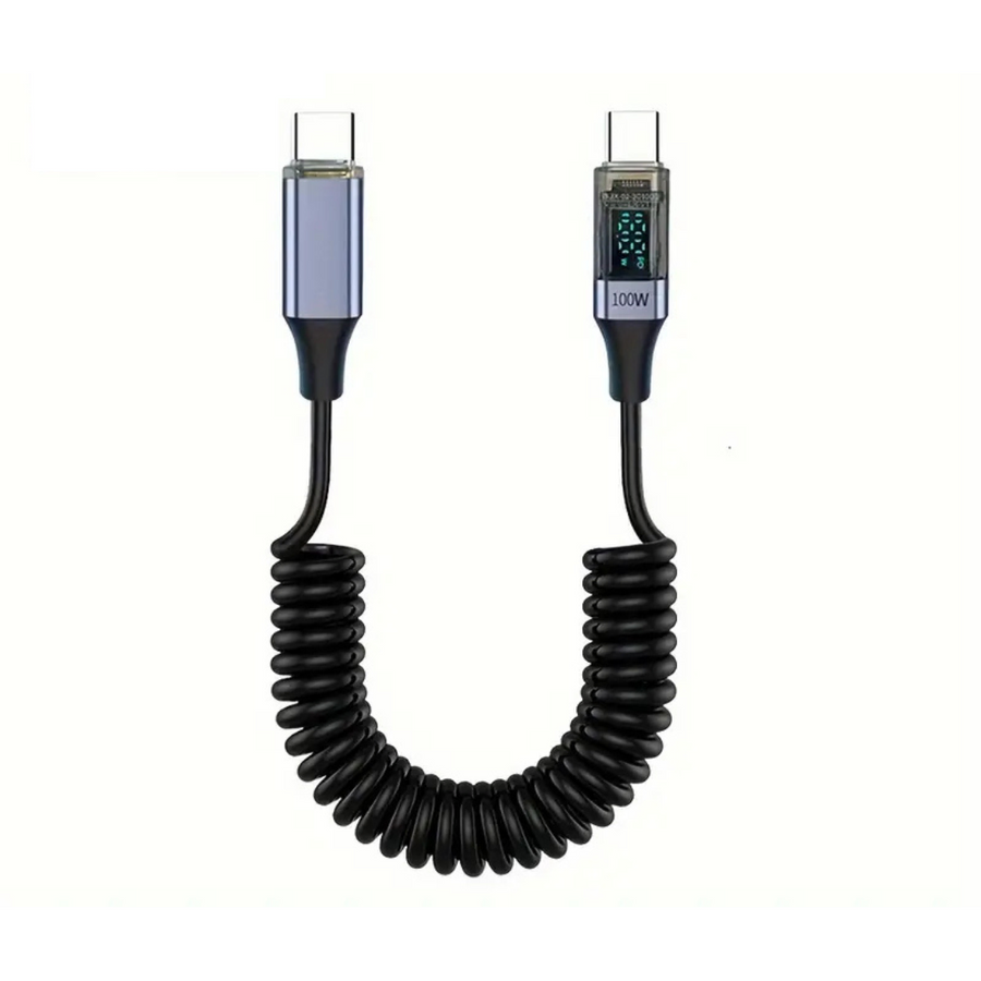 Cable con pantalla LED - tipo C a tipo C