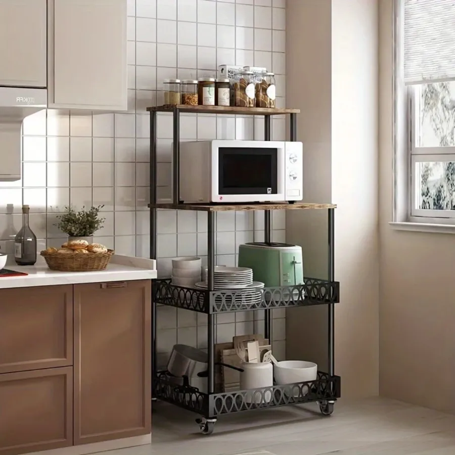 Estante de cocina con ruedas – 4 niveles