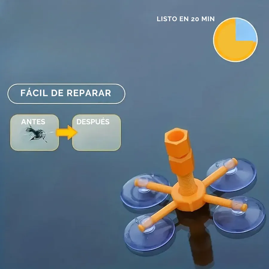Kit de reparación para parabrisas