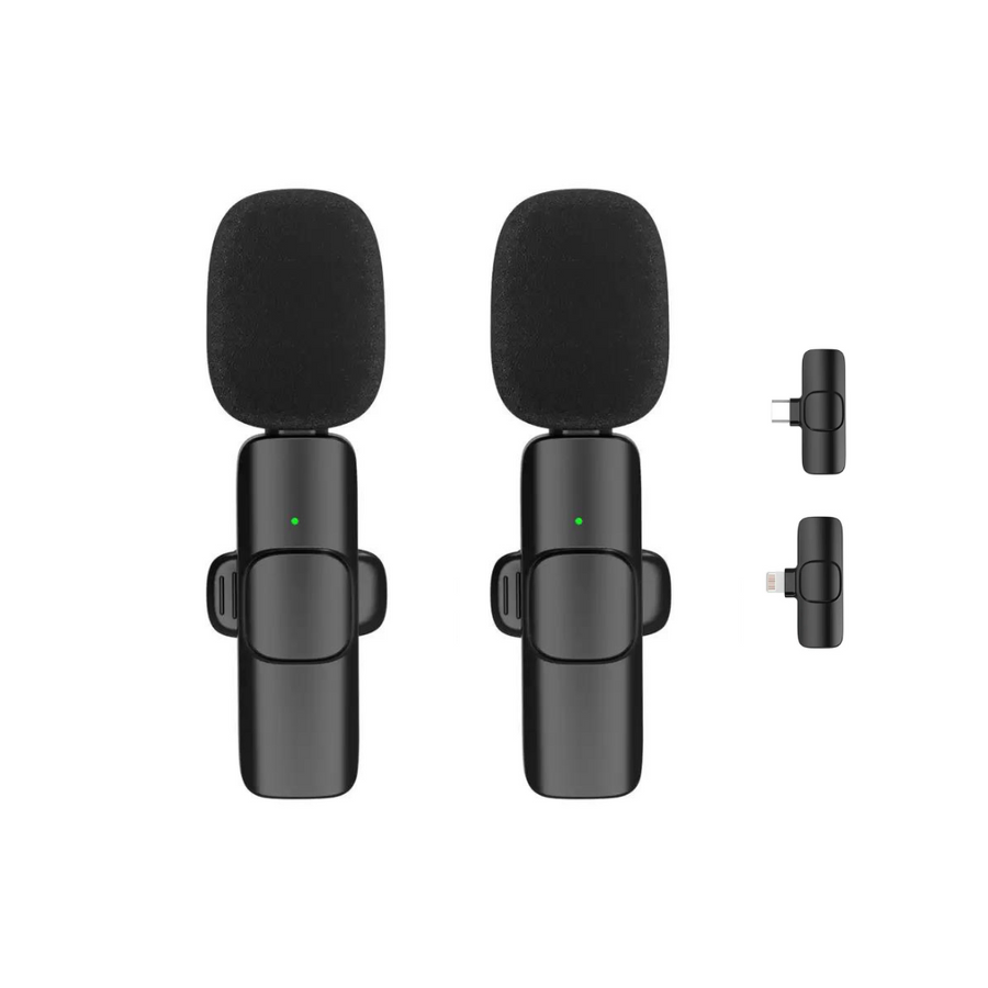 Micrófono doble inalámbrico – Lavalier