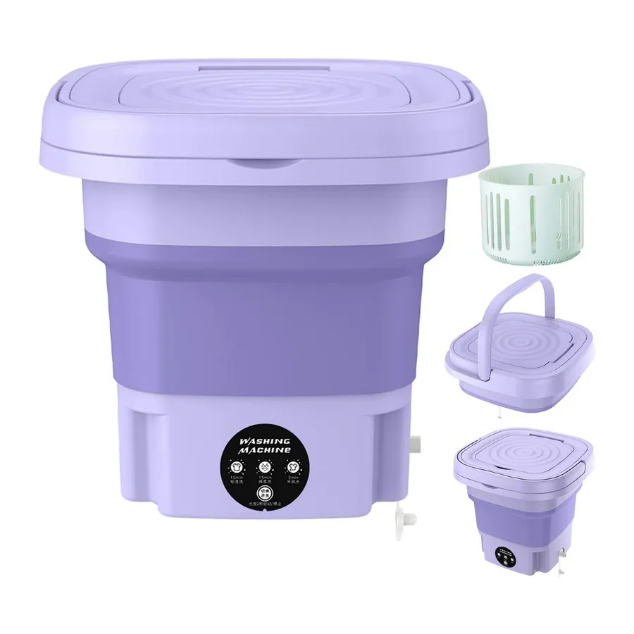 Mini lavadora plegable