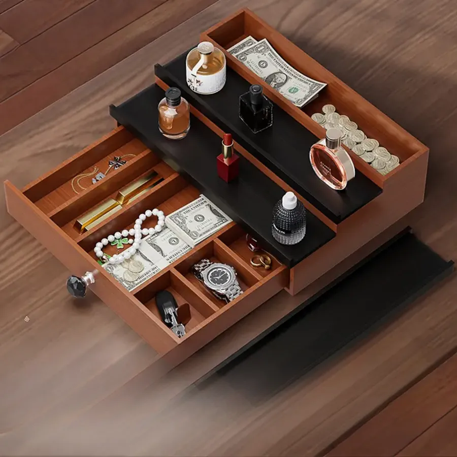 Organizador de madera para perfumes