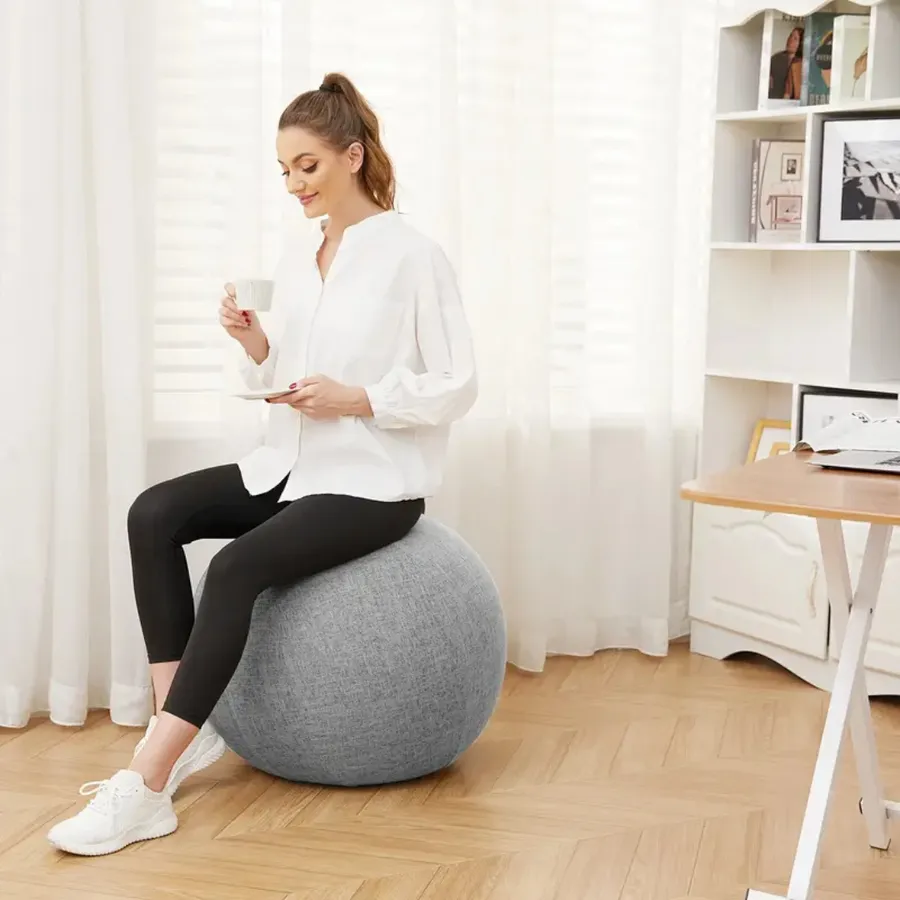 Pelota de yoga con funda