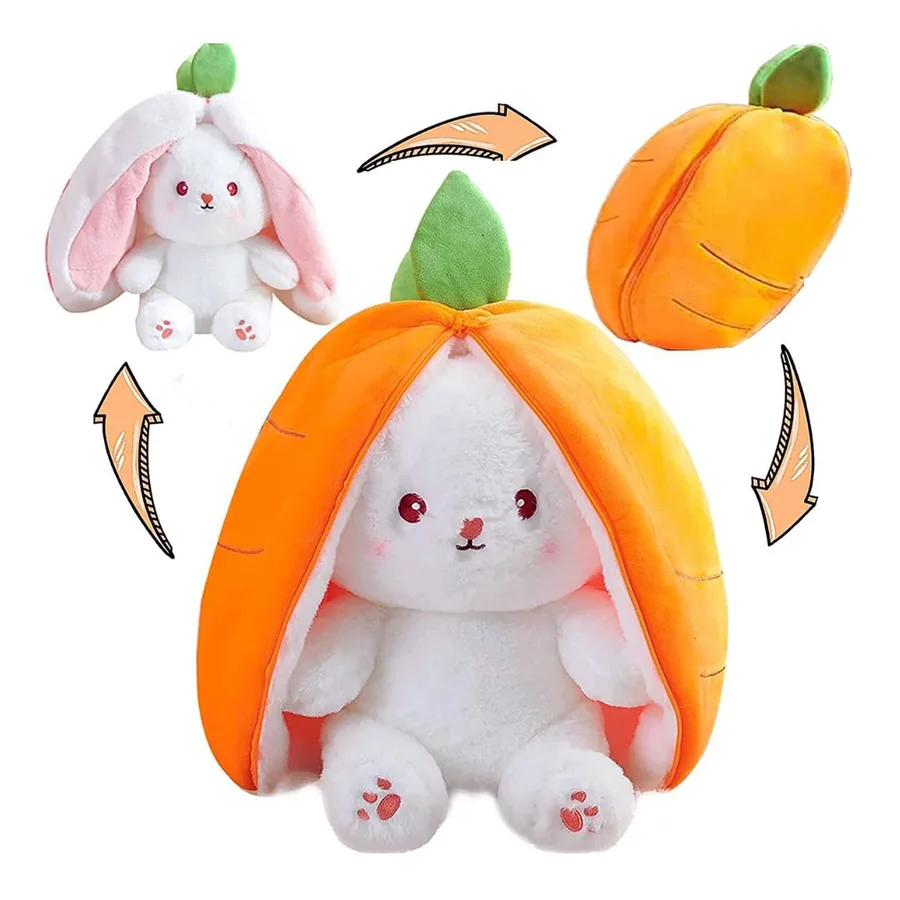 Peluche reversible de conejo - 13 pulgadas