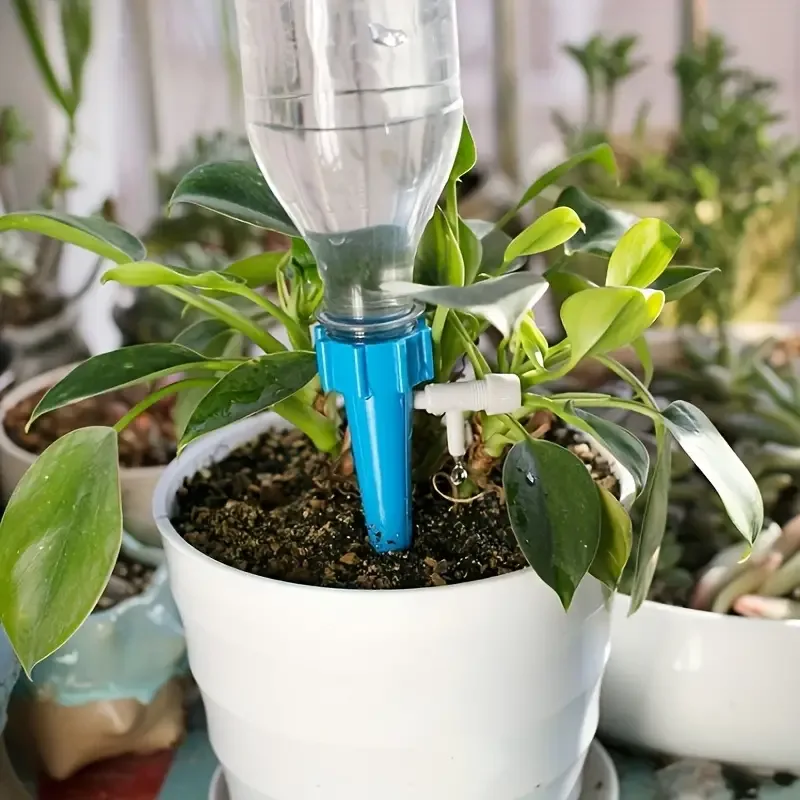 Riego por goteo para plantas
